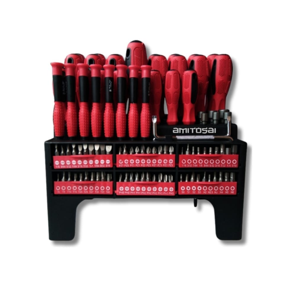 ¿Tu papá siempre anda buscando el destornillador correcto? Este set de 100 piezas va a cambiarle la vida para siempre